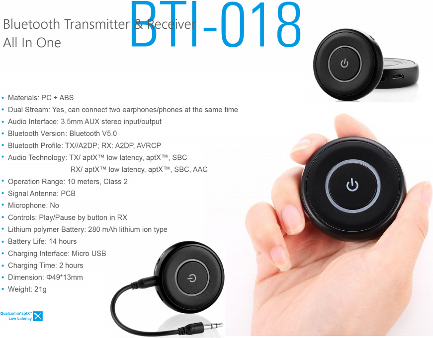 Bluetooth Transmitter Receiver Bti